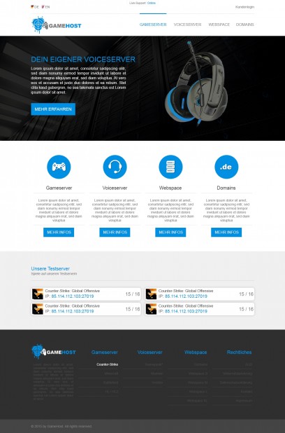 Hosting-Webdesign Smooth (PSD)